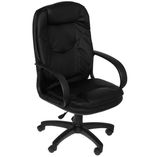 Кресло офисное Стандарт СТ-68 черное (экокожа)