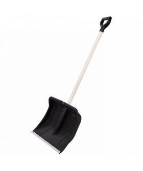 Delta Лопата снеговая Вьюга №3 (оцинкованная планка) в сборе с деревянным черенком и V-образной ручкой