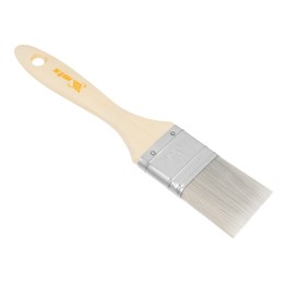 MATRIX Кисть плоская для лаков Евро 1.5, искусственная щетина, деревянная ручка 83086
