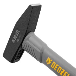 Denzel Молоток слесарный, 400 г, кованый, фибергласовая рукоятка c TPR покрытием 10484