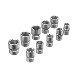 Сибртех Набор инструментов, 1/2, 3/8, 1/4, пластиковый кейс 171 предм. 14171