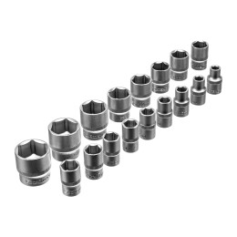 Сибртех Набор инструментов, 1/2, 3/8, 1/4, пластиковый кейс 171 предм. 14171