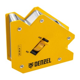 DENZEL Фиксатор магнитный отключаемый для сварочных работ усилие 30 LB, 45х90х135 град. 97563
