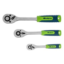 Сибртех Набор инструментов, 1/2, 3/8, 1/4, пластиковый кейс 215 предм. 14170