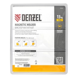DENZEL Фиксатор магнитный отключаемый для сварочных работ усилие 30 LB, 45х90х135 град. 97563