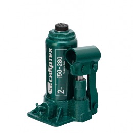 Сибртех Домкрат гидравлический бутылочный, 2 т, 150-280 мм 50800