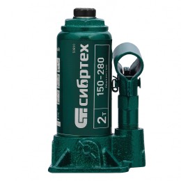 Сибртех Домкрат гидравлический бутылочный, 2 т, 150-280 мм 50800