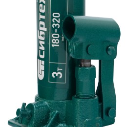 Сибртех Домкрат гидравлический бутылочный, 3 т, 180-320 мм 50801