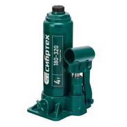 Сибртех Домкрат гидравлический бутылочный, 4 т, 180-320 мм 50802