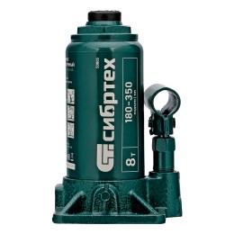 Сибртех Домкрат гидравлический бутылочный, 8 т, 180-350 мм 50805
