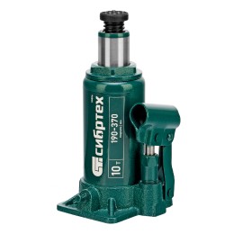 Сибртех Домкрат гидравлический бутылочный, 10 т, 190-370 мм 50806