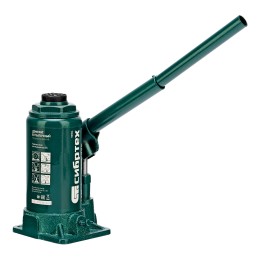 Сибртех Домкрат гидравлический бутылочный, 10 т, 190-370 мм 50806