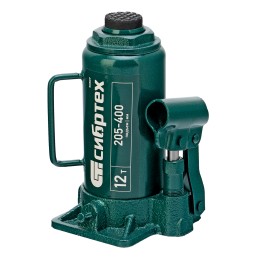 Сибртех Домкрат гидравлический бутылочный, 12 т, 205-400 мм 50807