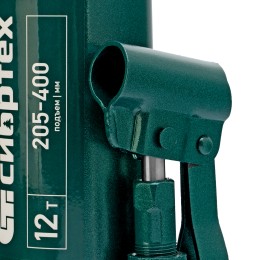 Сибртех Домкрат гидравлический бутылочный, 12 т, 205-400 мм 50807