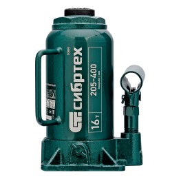 Сибртех Домкрат гидравлический бутылочный, 16 т, 205-400 мм 50808