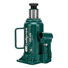 Сибртех Домкрат гидравлический бутылочный, 16 т, 205-400 мм 50808