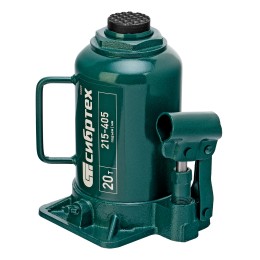 Сибртех Домкрат гидравлический бутылочный, 20 т, 215-405 мм 50809