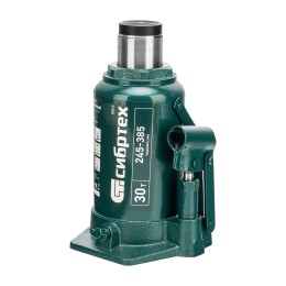 Сибртех Домкрат гидравлический бутылочный, 30 т, 245-385 мм 50810