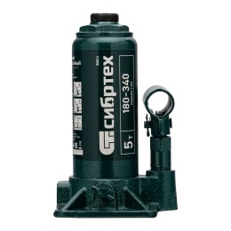 Сибртех Домкрат гидравлический бутылочный, 5 т, 180-340 мм, в пласт. кейсе 50814