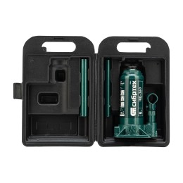 Сибртех Домкрат гидравлический бутылочный, 5 т, 180-340 мм, в пласт. кейсе 50814