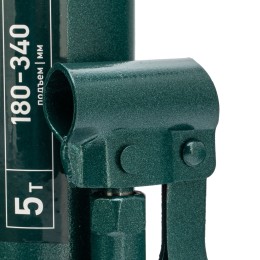 Сибртех Домкрат гидравлический бутылочный, 5 т, 180-340 мм, в пласт. кейсе 50814