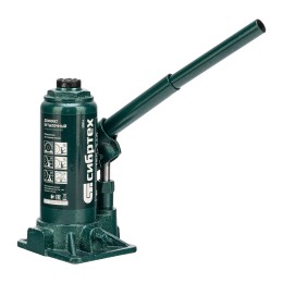 Сибртех Домкрат гидравлический бутылочный, 5 т, 180-340 мм, в пласт. кейсе 50814