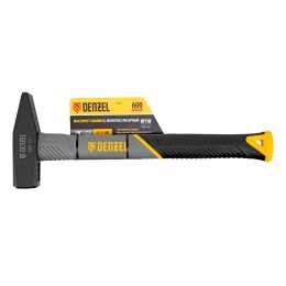 Denzel Молоток слесарный, 600 г, кованый, фибергласовая рукоятка c TPR покрытием 10486