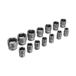 Сибртех Набор инструментов, 1/2, 3/8, 1/4, пластиковый кейс 215 предм. 14170