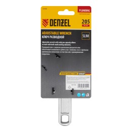 Denzel Ключ разводной 205 мм, алюминиевый 15755