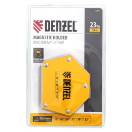 DENZEL Фиксатор магнитный для сварочных работ усилие 50 LB, 30х45х60х75х90х135 град. 97554