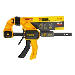 Denzel Струбцина F-образная, быстрозажимная, 150 х 80 мм, усиленный нейлоновый корпус 20505