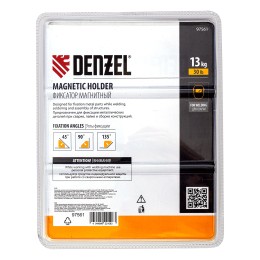 DENZEL Фиксатор магнитный отключаемый для сварочных работ усилие 30 LB, 45х90 град. 97561