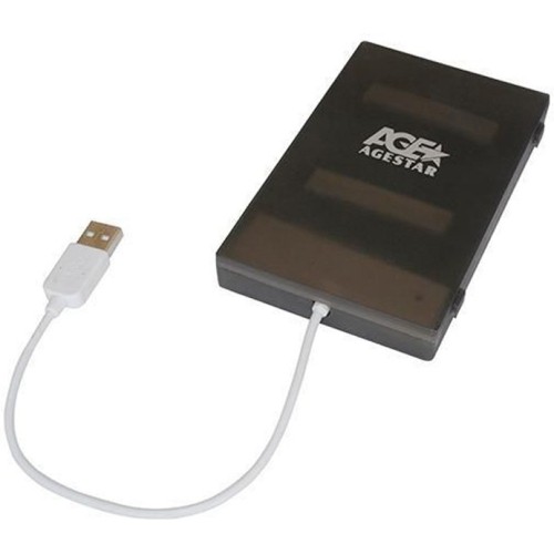 Внешний корпус 2.5 SATA HDD/SSD AgeStar SUBCP1 (BLACK) USB2.0, пластик