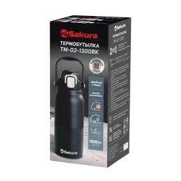 Sakura Термобутылка нерж.колба 1,3л. TM-02-1300BK