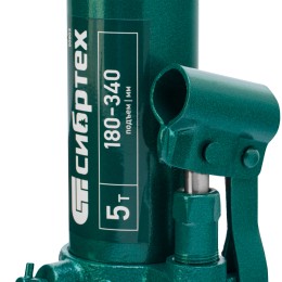 Сибртех Домкрат гидравлический бутылочный, 5 т, 180-340 мм 50803