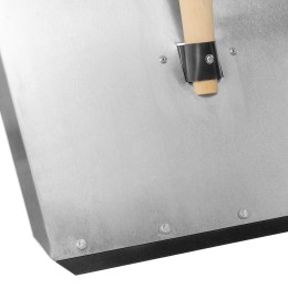 Сибртех Лопата для уборки снега тротуарная, алюминиевая,500х400х1420мм, деревянный черенок, Россия 61658