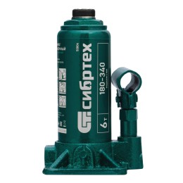 Сибртех Домкрат гидравлический бутылочный, 6 т, 180-340 мм 50804