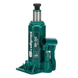 Сибртех Домкрат гидравлический бутылочный, 5 т, 180-340 мм 50803