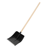 Лопата для уборки снега, полипропилен, 405х410х1470 мм, деревянный черенок Россия 61688