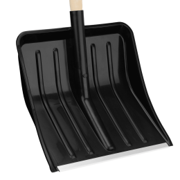 Сибртех Лопата для уборки снега, полипропилен, 405х410х1470 мм, деревянный черенок 61688