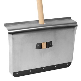 Сибртех Лопата для уборки снега тротуарная, алюминиевая,500х400х1420мм, деревянный черенок, Россия 61658