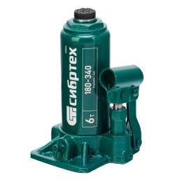 Сибртех Домкрат гидравлический бутылочный, 6 т, 180-340 мм 50804