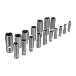 Сибртех Набор инструментов, 1/2", 3/8", 1/4", пластиковый кейс 160 предм. 14172