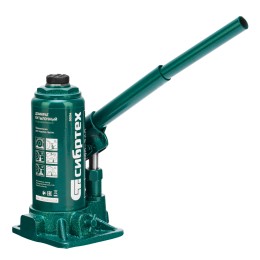 Сибртех Домкрат гидравлический бутылочный, 6 т, 180-340 мм 50804