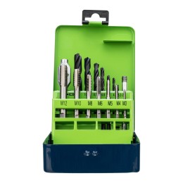 Сибртех Набор сверл 2.5-10.2, метчиков М3-М12, 15 предметов 77305