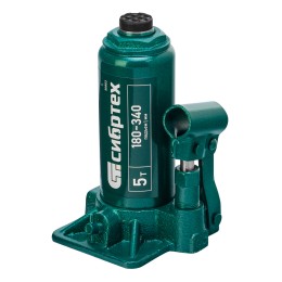 Сибртех Домкрат гидравлический бутылочный, 5 т, 180-340 мм 50803