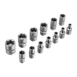 Сибртех Набор инструментов, 1/2", 3/8", 1/4", пластиковый кейс 160 предм. 14172