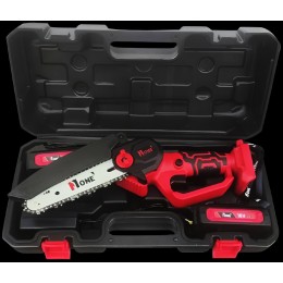 Number One Акк.пила цепная 18V None,2акк.,2,0Ач,3/У,15см шина,36зв,1,4 шаг цепи,6м/с ск.вр.цепи,кейс,№1 ECS18/2.0-PRO