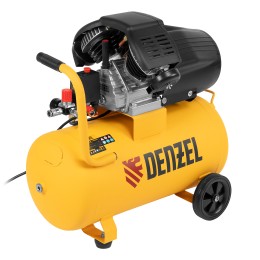 Denzel Компрессор воздушный прям. привод DCV1800/50, 1,8 кВт, 50 литров, 320 л/мин 58168