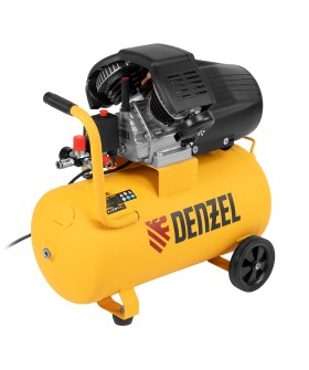 Denzel Компрессор воздушный прям. привод DCV1800/50, 1,8 кВт, 50 литров, 320 л/мин 58168